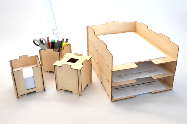 Schreibtischset Holz